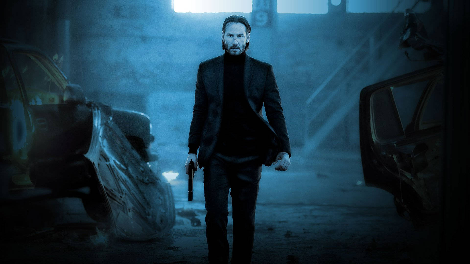 Download free Blue Aesthetic John Wick Movie Scene Hd Wallpaper -  MrWallpaper.com