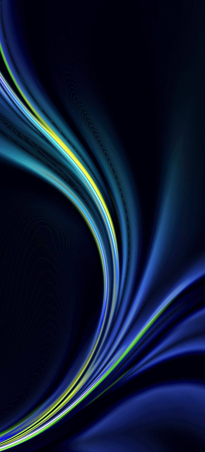 Blue And Yellow Abstract Oneplus 9r Wallpaper