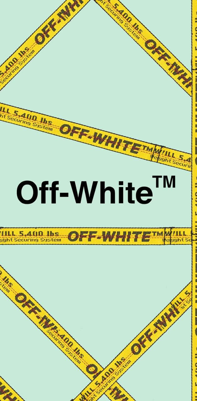 Blue And Yellow Off White Iphone Wallpaper