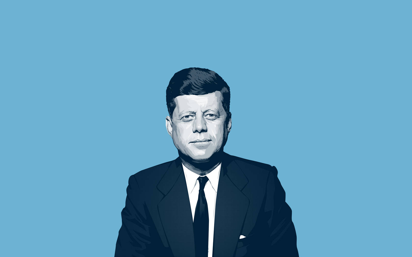 Blue Art John F. Kennedy Wallpaper