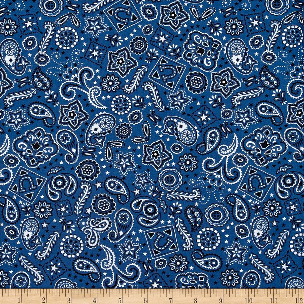 Blue Bandana With Wooden Ruler Wallpaper