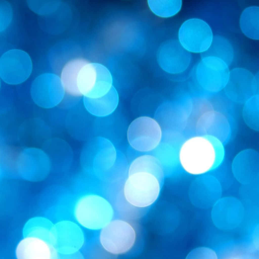 Blue Christmas Led Circles Wallpaper