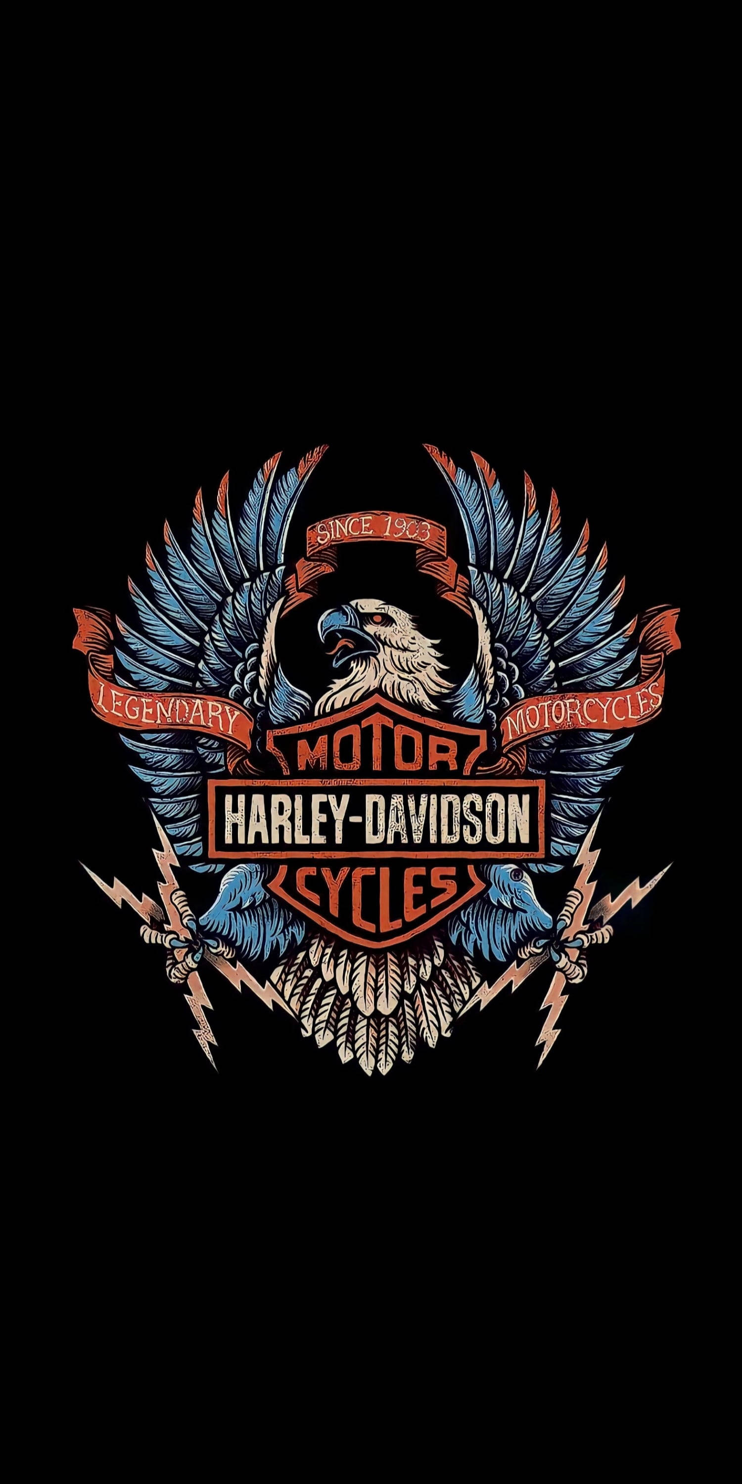 Blue Eagle Harley Davidson Mobile Wallpaper