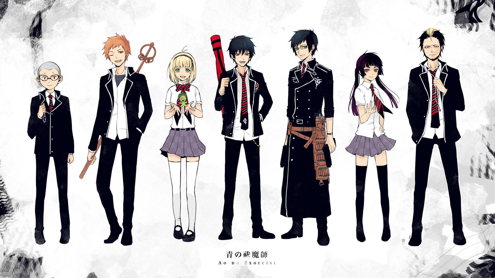 Blue Exorcist Characters Poster Wallpaper