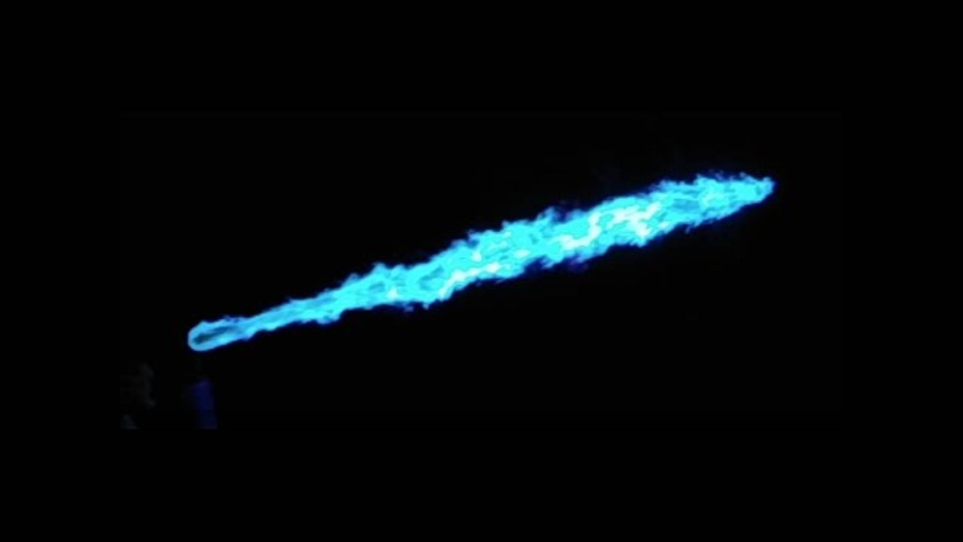 Blue Flames Meteor Wallpaper