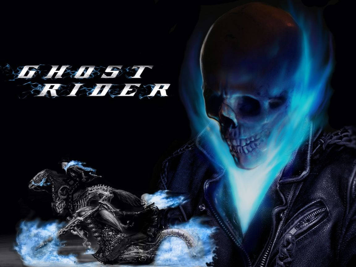Blue Ghost Rider Fanfiction Poster Wallpaper