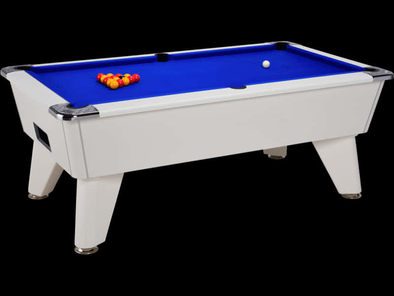 Blue Gray Pool Table Wallpaper