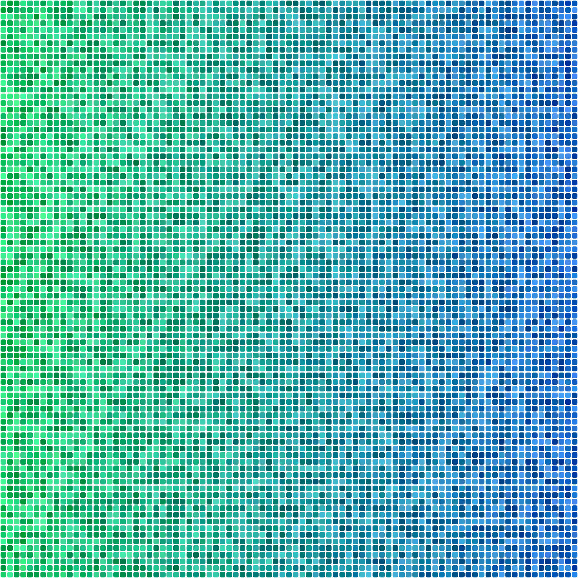 Blue-green Pixels Wallpaper
