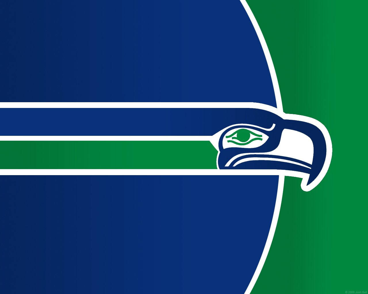 Blue Green Seattle Seahawks Logo Wallpaper