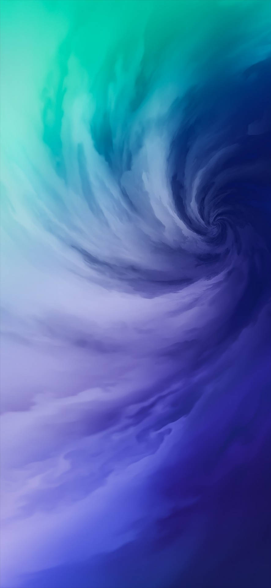 Blue-green Vortex Oneplus 9r Wallpaper