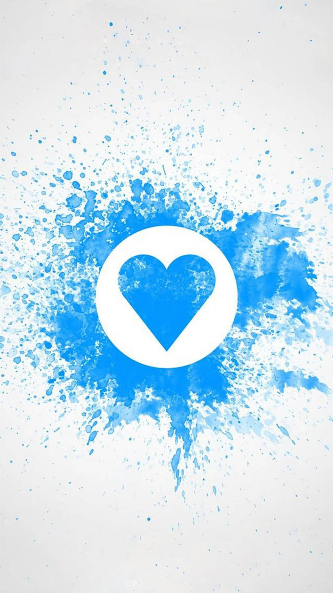 Blue Heart Samsung Wallpaper