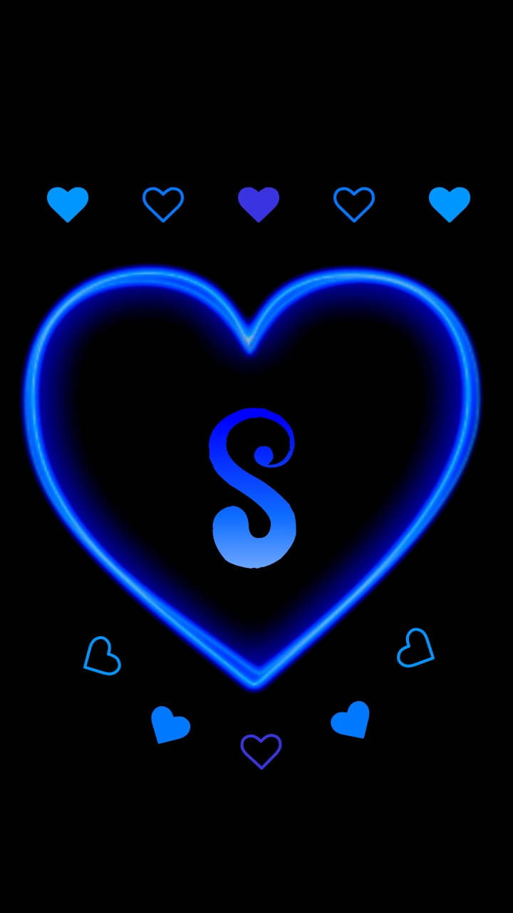Blue Hearts S Alphabet Wallpaper