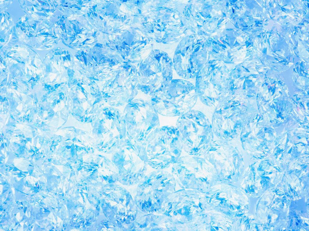 Blue Ice Crystals Wallpaper