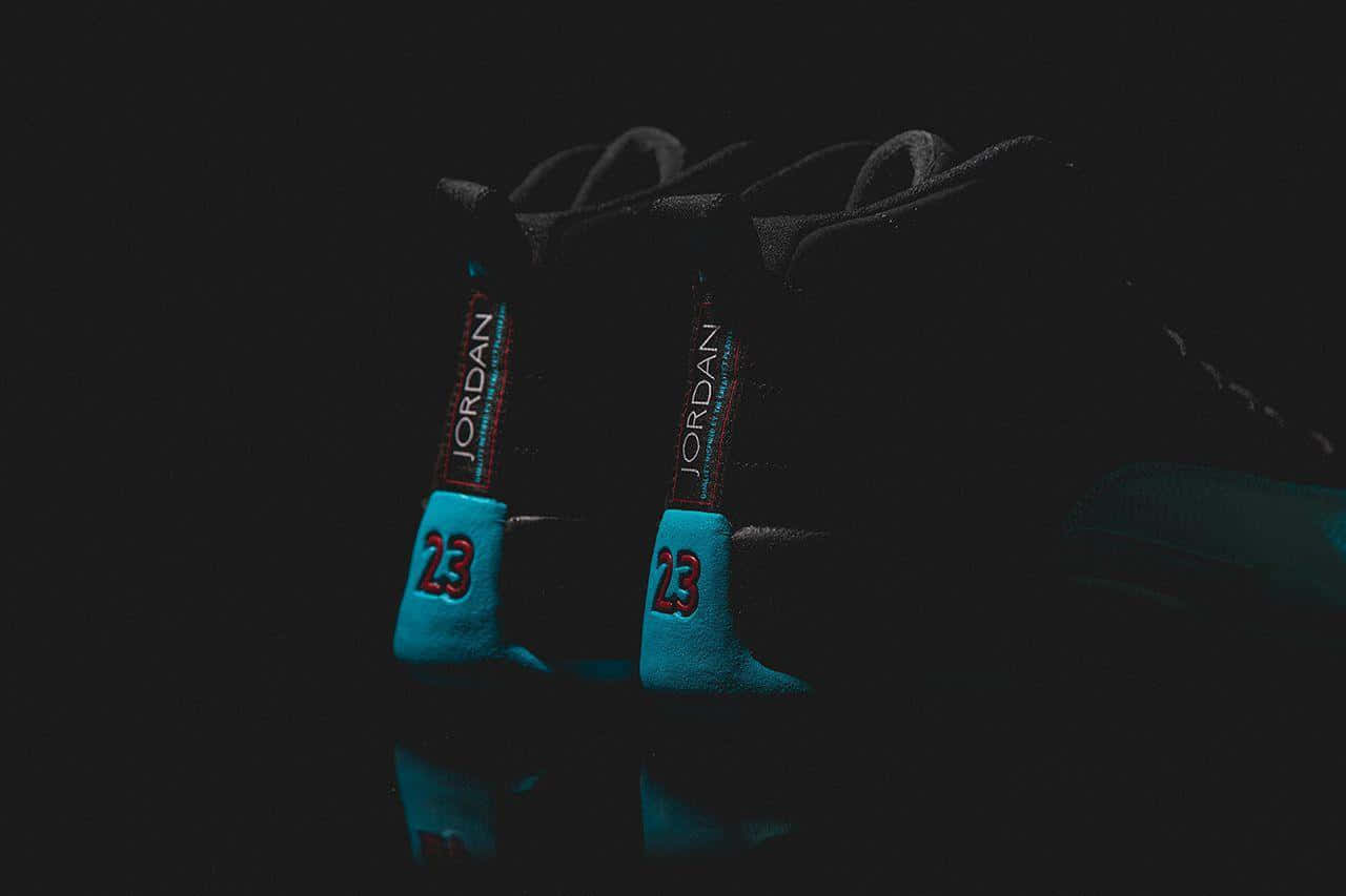 Blue Jordan Gs 12 Hyper Jade Wallpaper