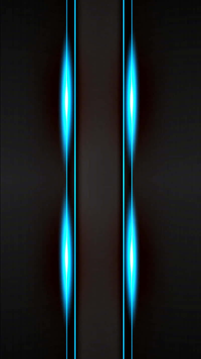 Blue Light Beams On A Black Background Wallpaper