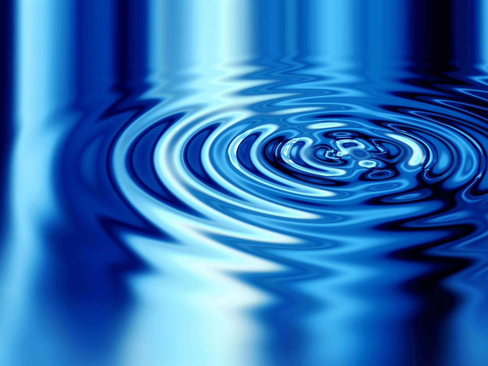 Blue Liquid Rippling Wallpaper