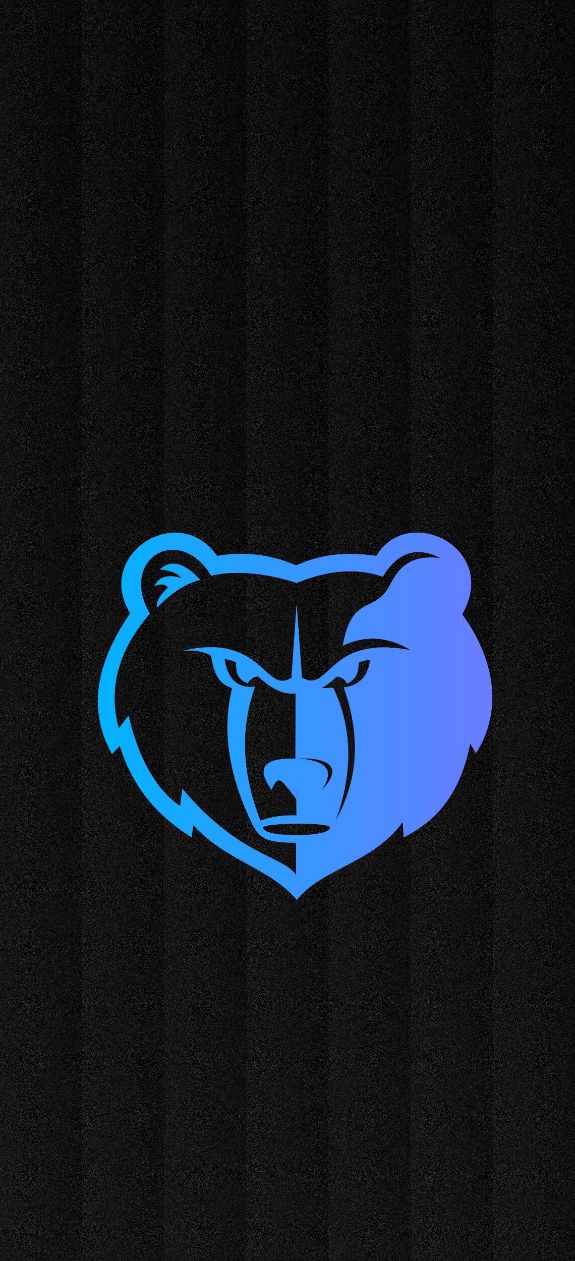 Blue Lit Nba Memphis Grizzlies Logo Wallpaper