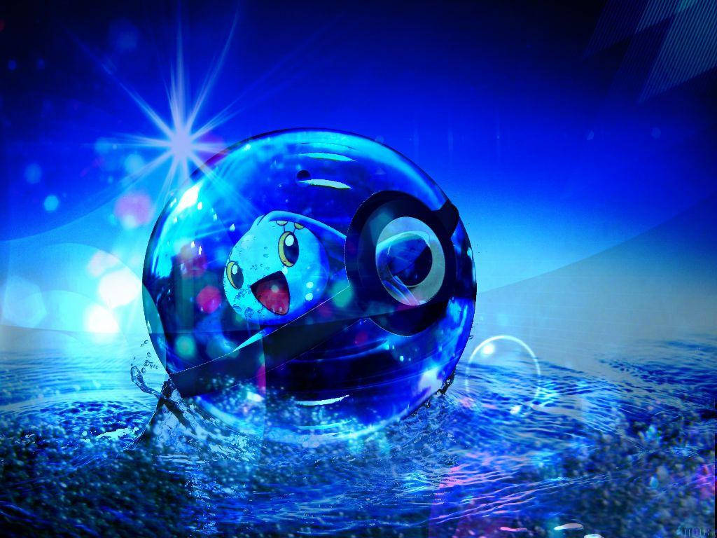 Blue Manaphy Pokeball Wallpaper