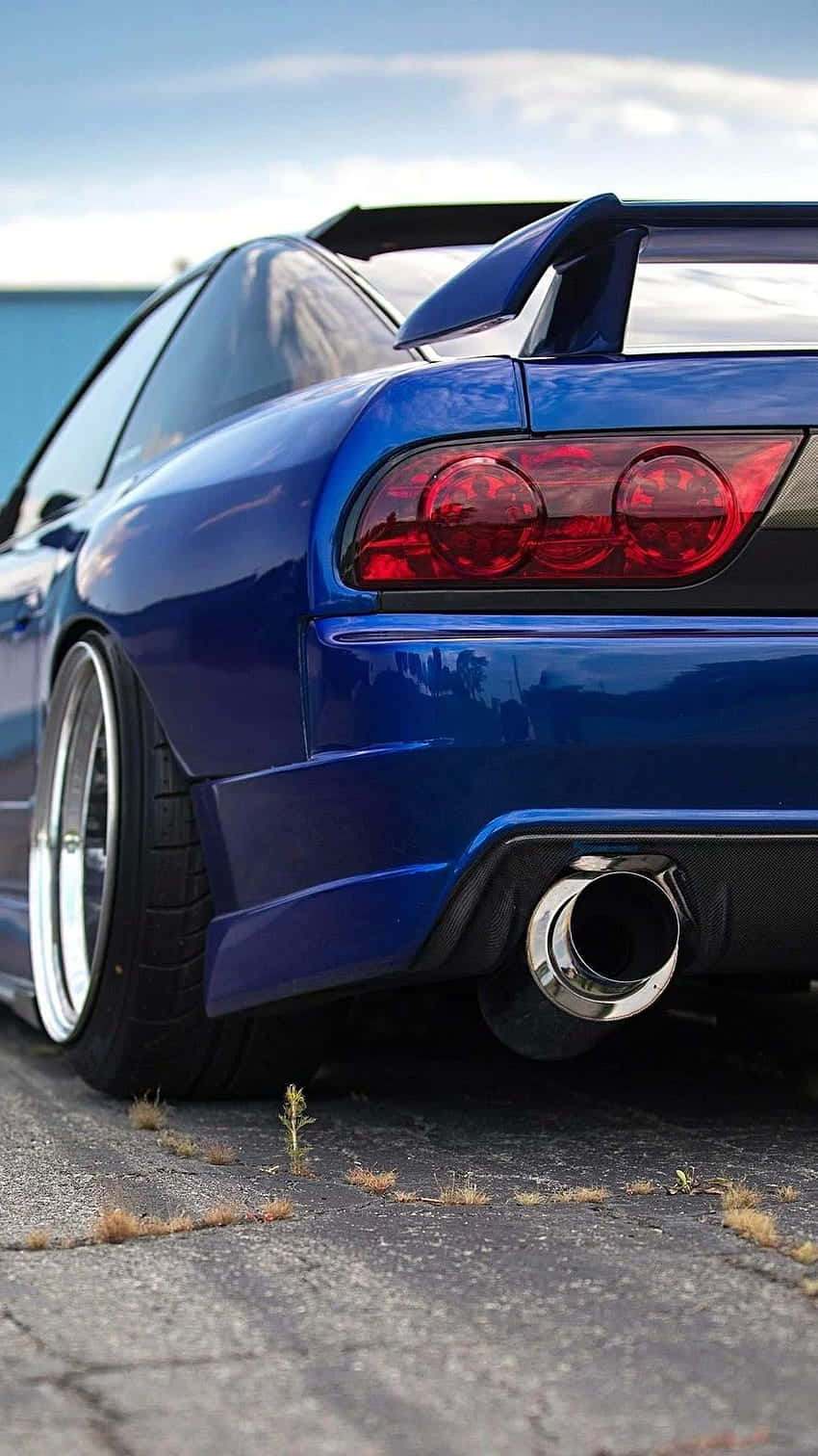 Blue Nissan 180 Sx Wallpaper