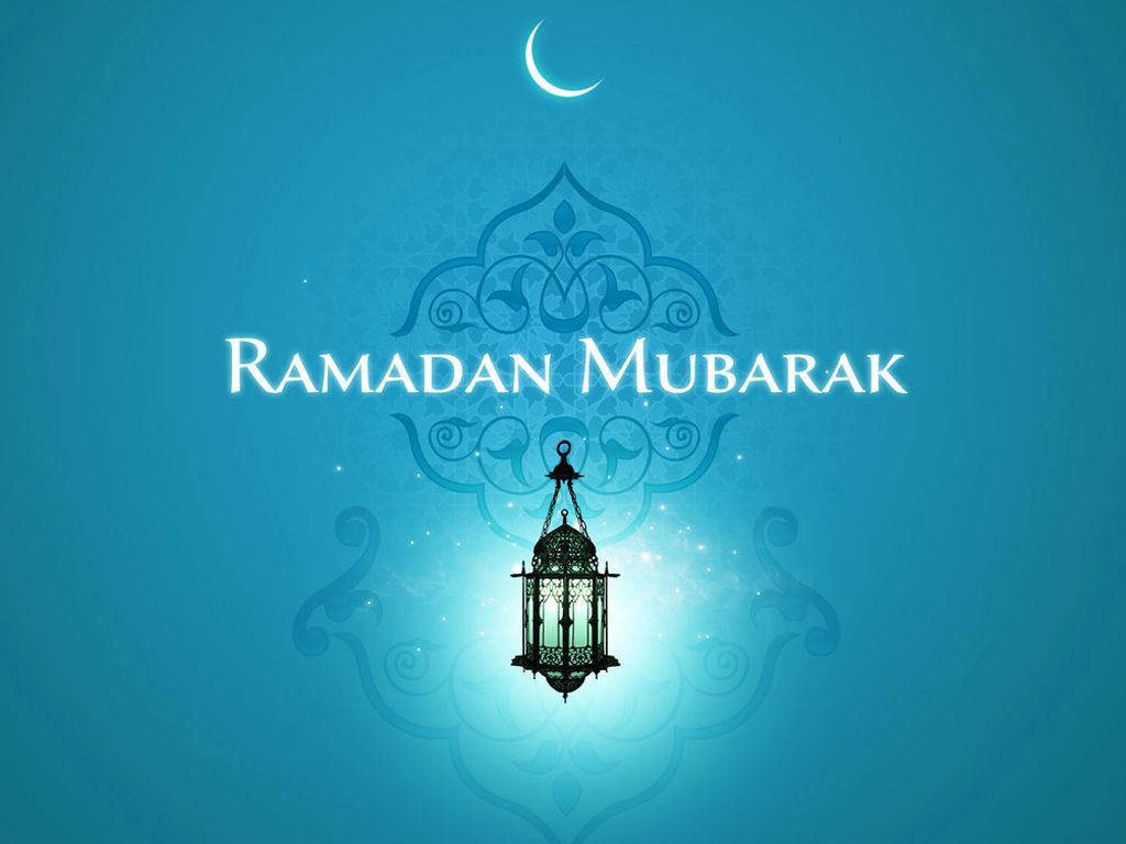 Blue Ramadan Mubarak Wallpaper