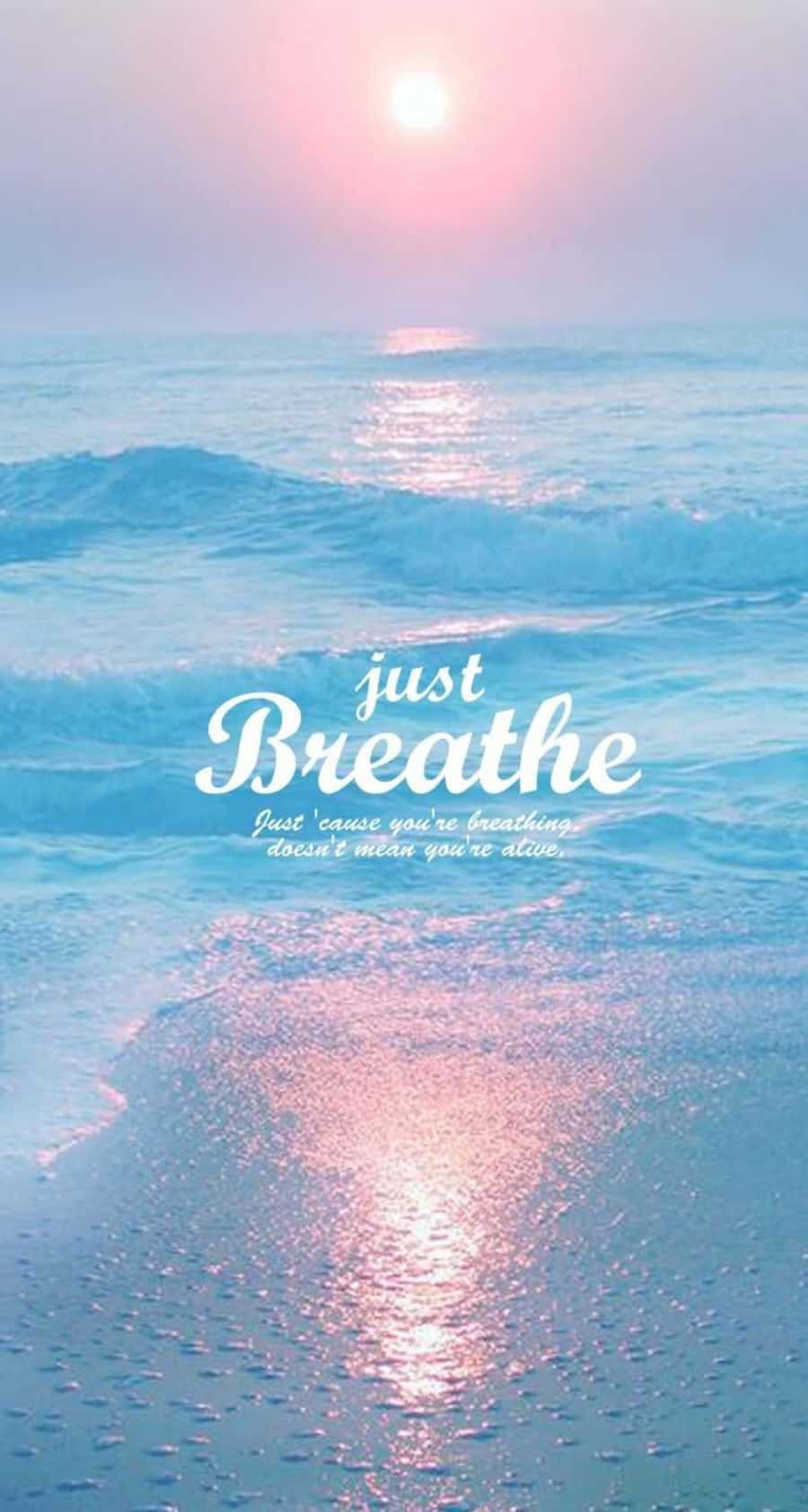 Blue Sea Water Relaxing Iphone Wallpaper