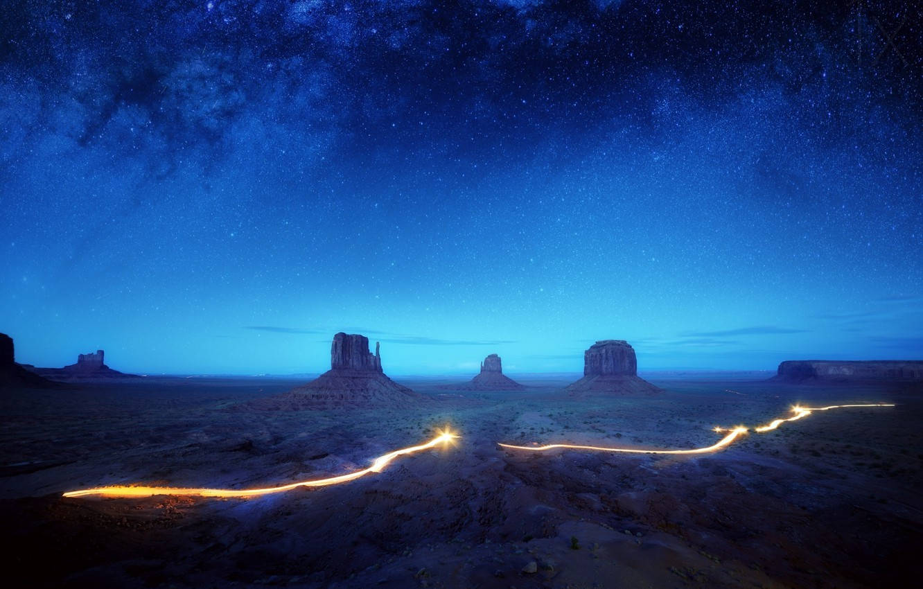 Blue Sky Arizona Desert Wallpaper