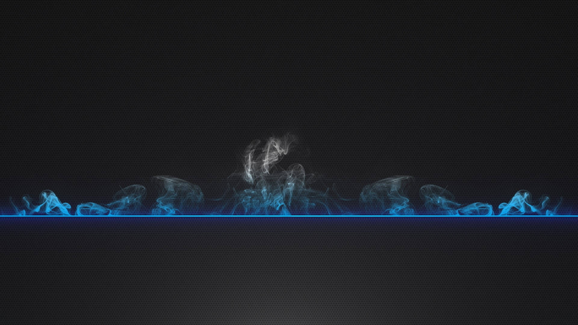 Blue Smoke Line Painting Wallpaper