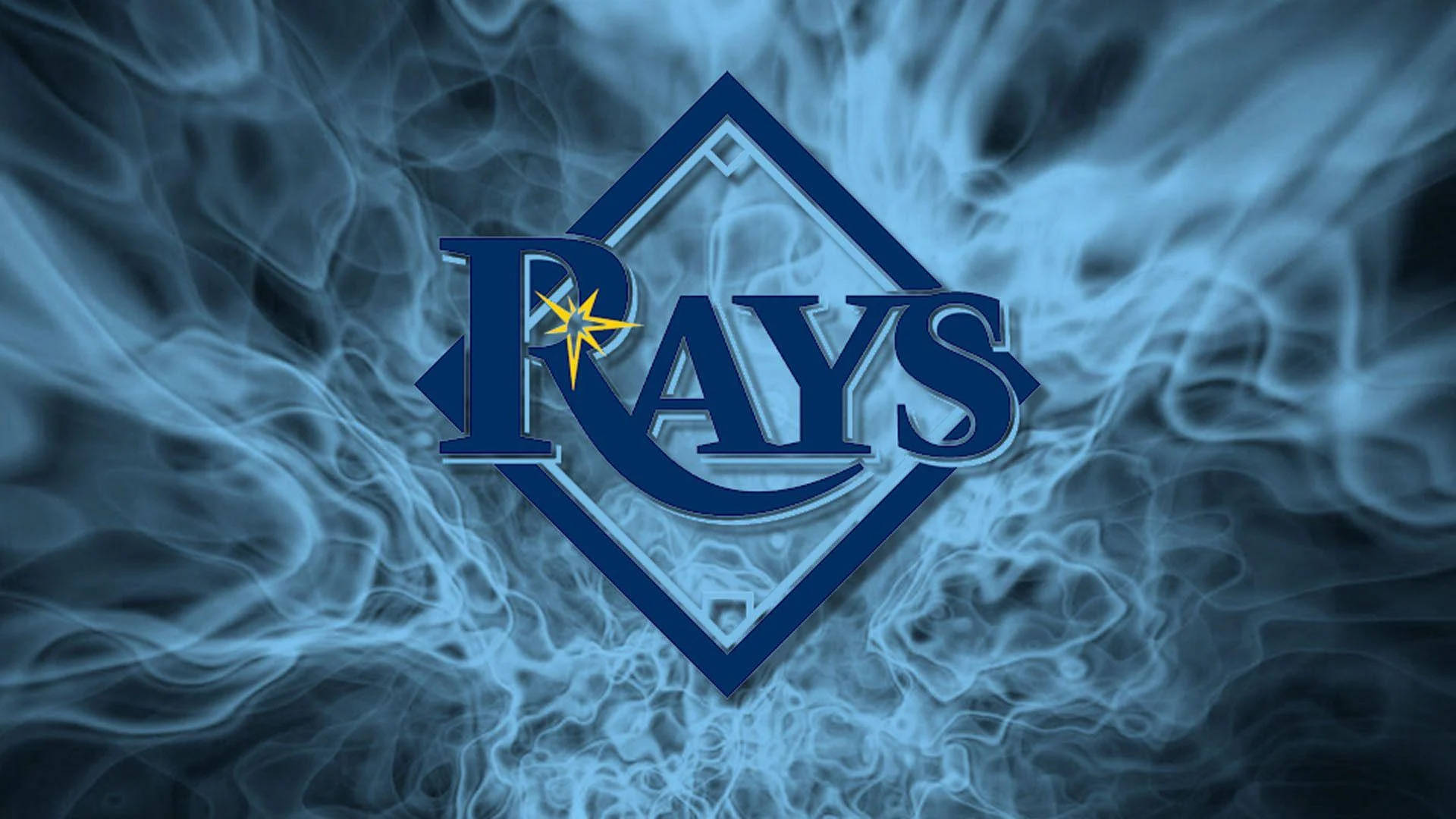 Blue Smoke Tampa Bay Rays Logo Wallpaper