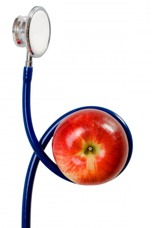 Blue Stethoscope And Apple Wallpaper