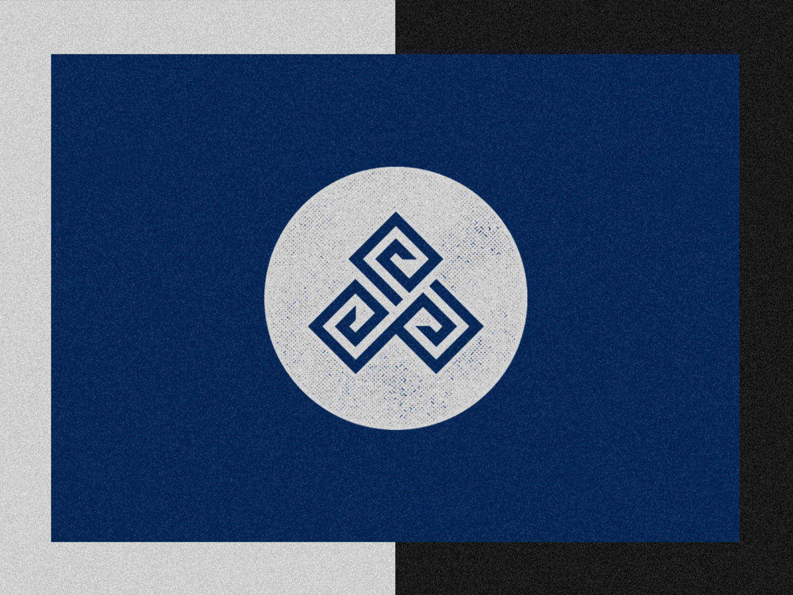 Blue Triskelion Flag Wallpaper