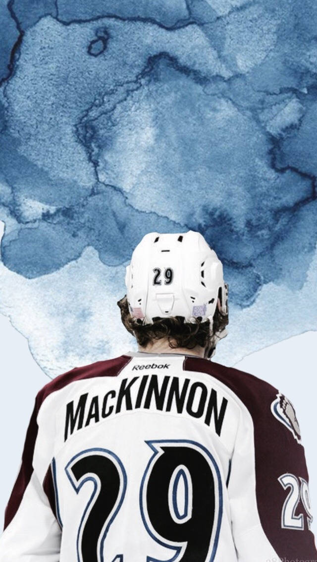 Blue Water Color Nathan Mackinnon Wallpaper