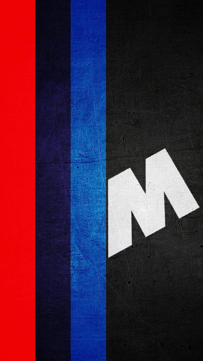 Bmw M Colorful Logo Mobile Wallpaper