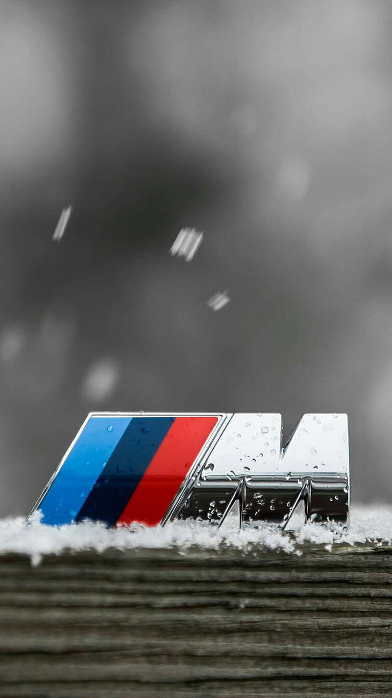 Bmw M Series Logo In A Snow-covered Landscape Wallpaper