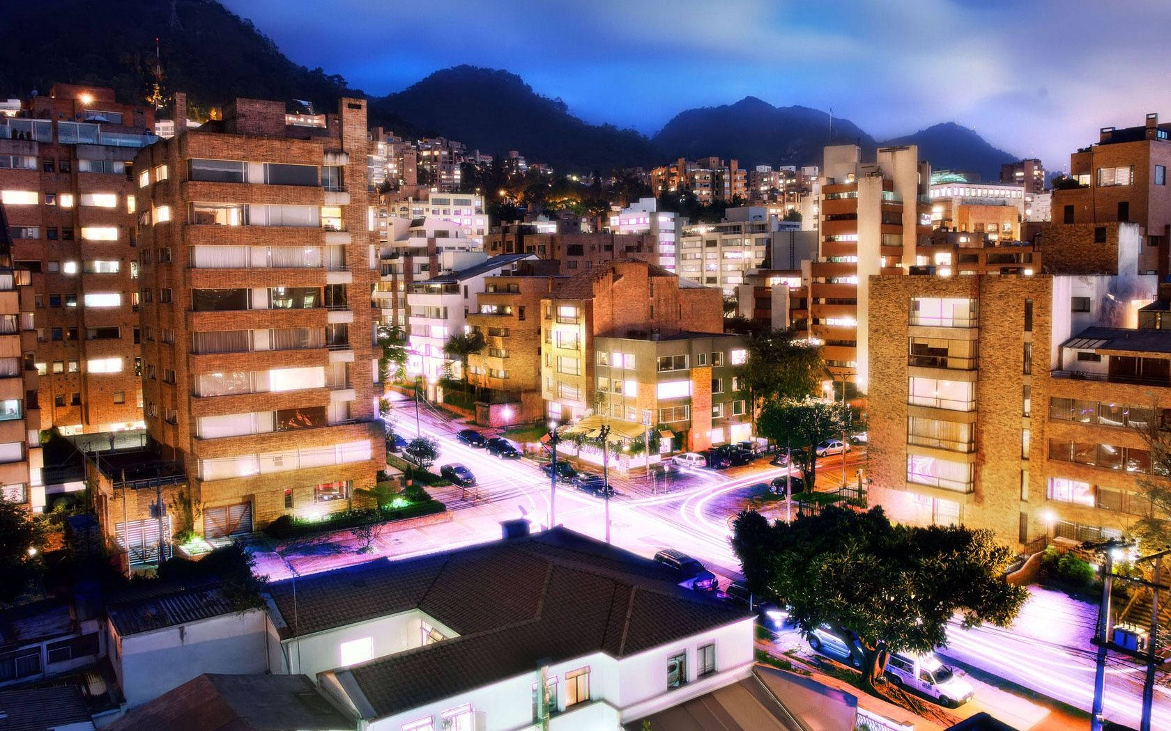Bogota With Blue Sky Scenery Wallpaper