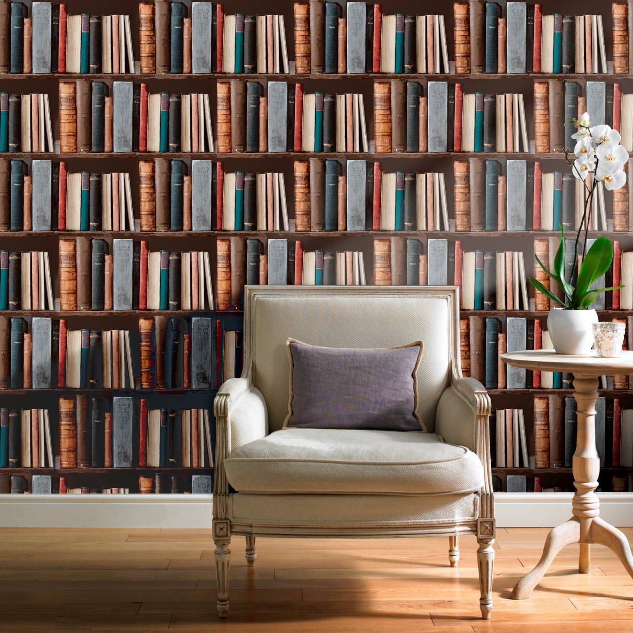 Bookshelf Books And Files Wallpaper