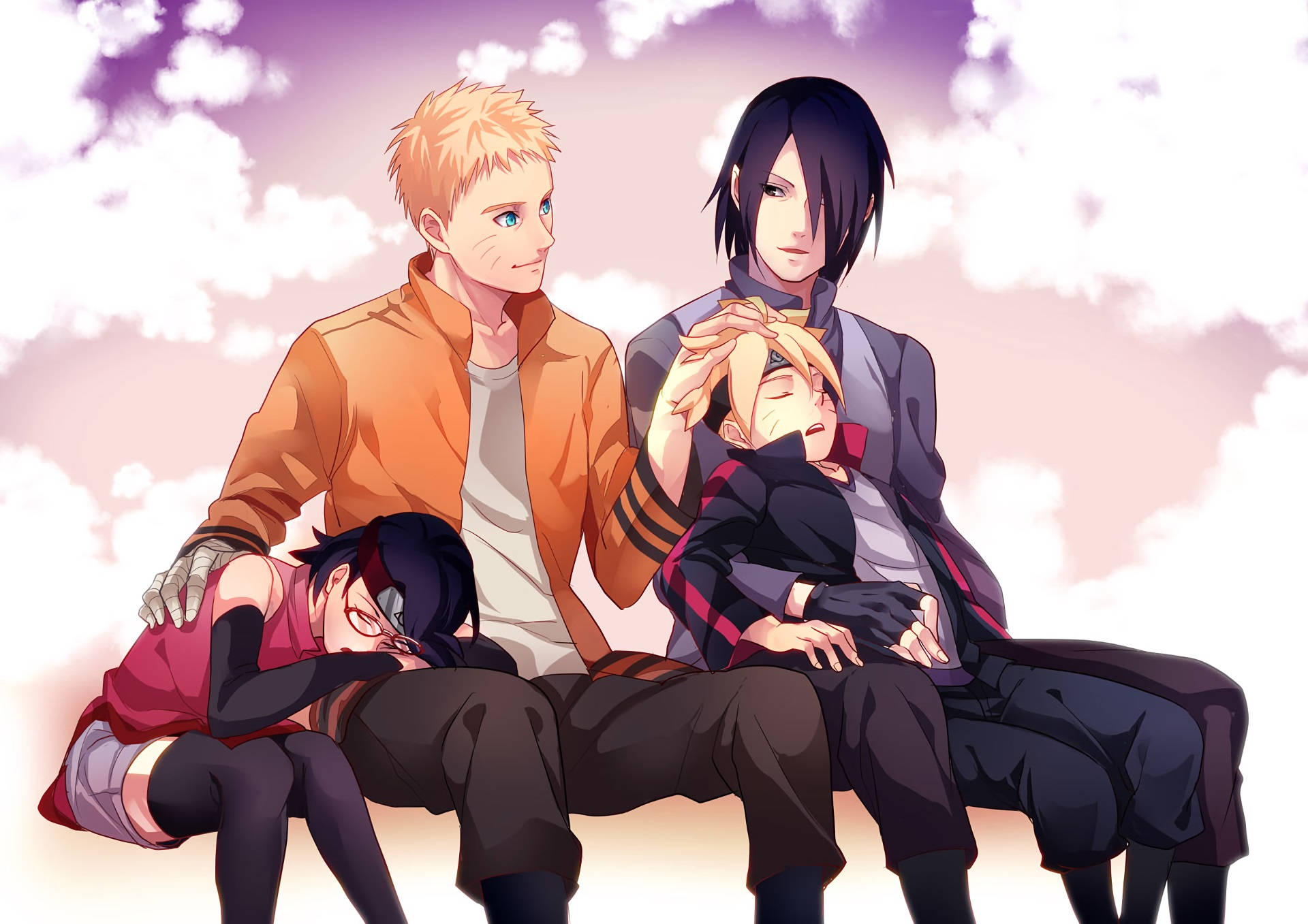 boruto sarada sasuke e naruto