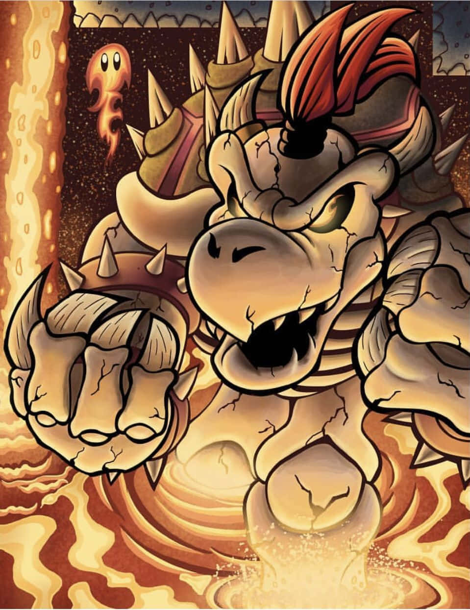 Bowser - The Formidable Foe Of Mario Wallpaper