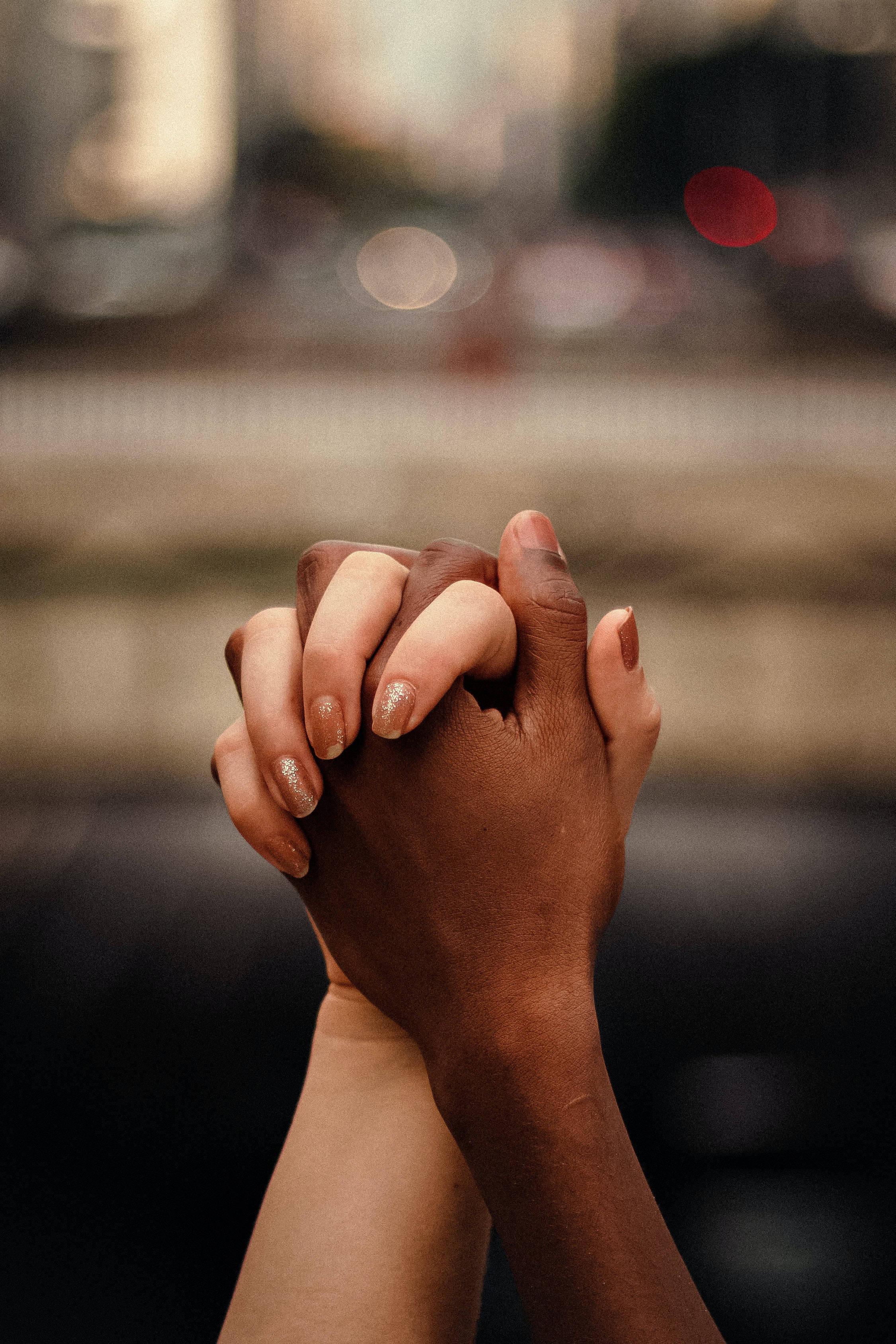 Boyfriend And Girlfriend Holding Hands Wallpaper