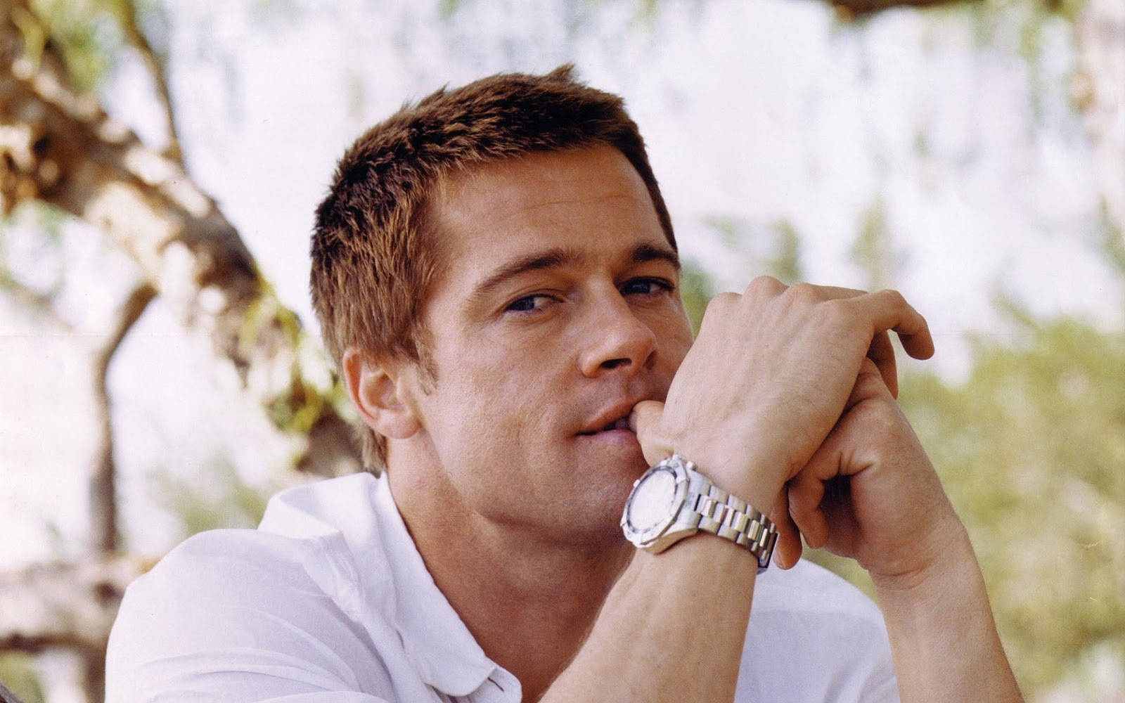 Brad Pitt Wristwatch Wallpaper