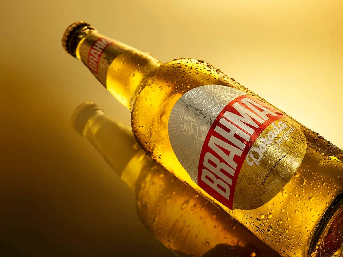 Brahma Dorada Original Beer Bottle Wallpaper