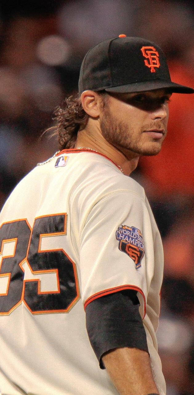 Brandon Crawford Looking Over His Shoulder Wallpaper