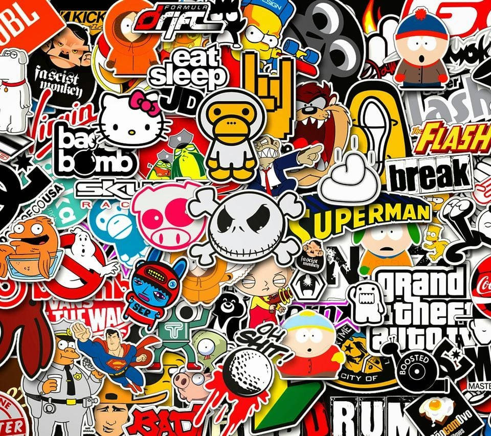 Brands Sticker Bomb Wallpaper