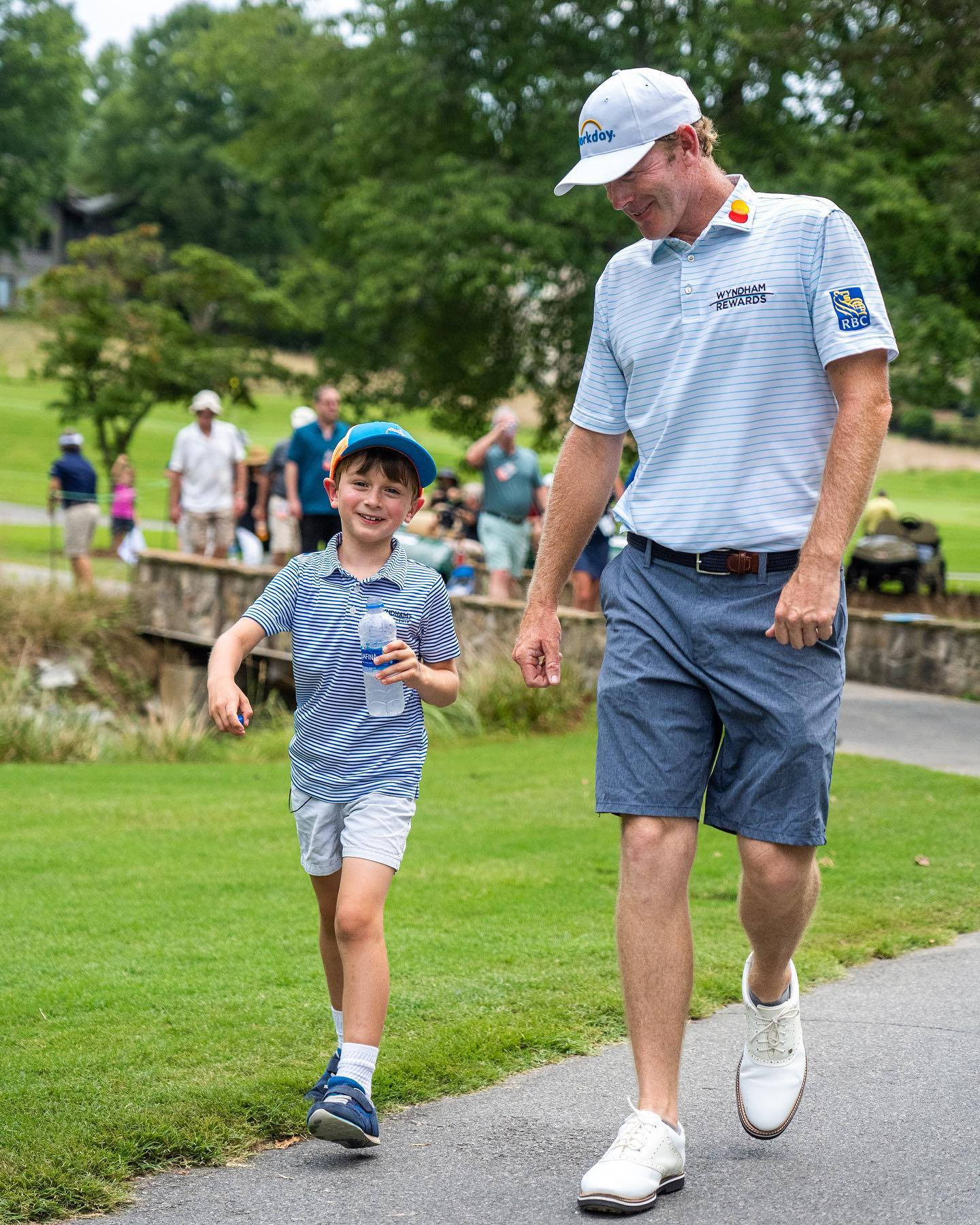 Brandt Snedeker And Son Walking Wallpaper