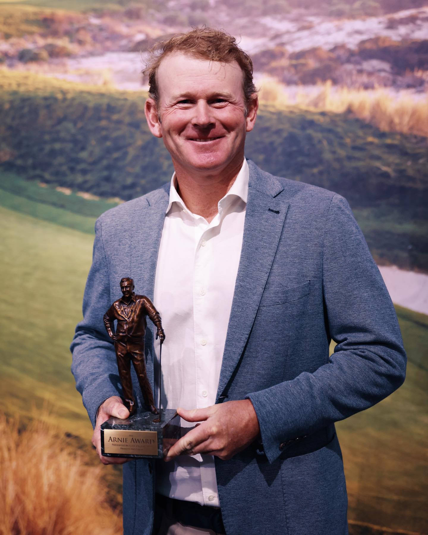 Brandt Snedeker Holding Trophy Wallpaper