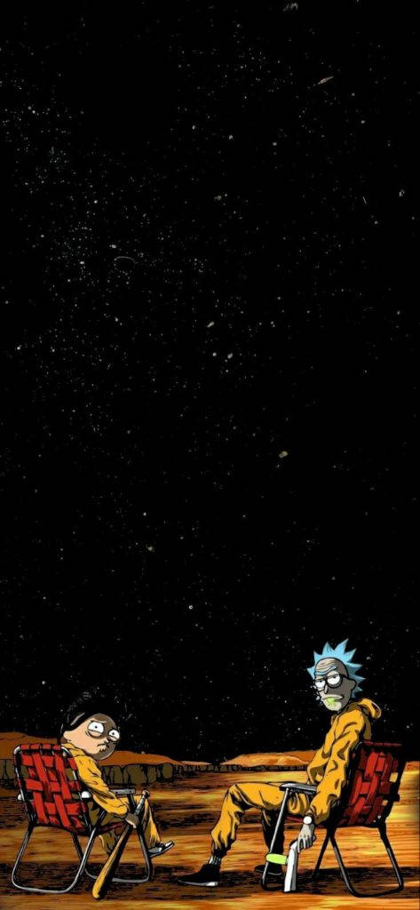 Breaking Bad Rick And Morty Iphone Wallpaper
