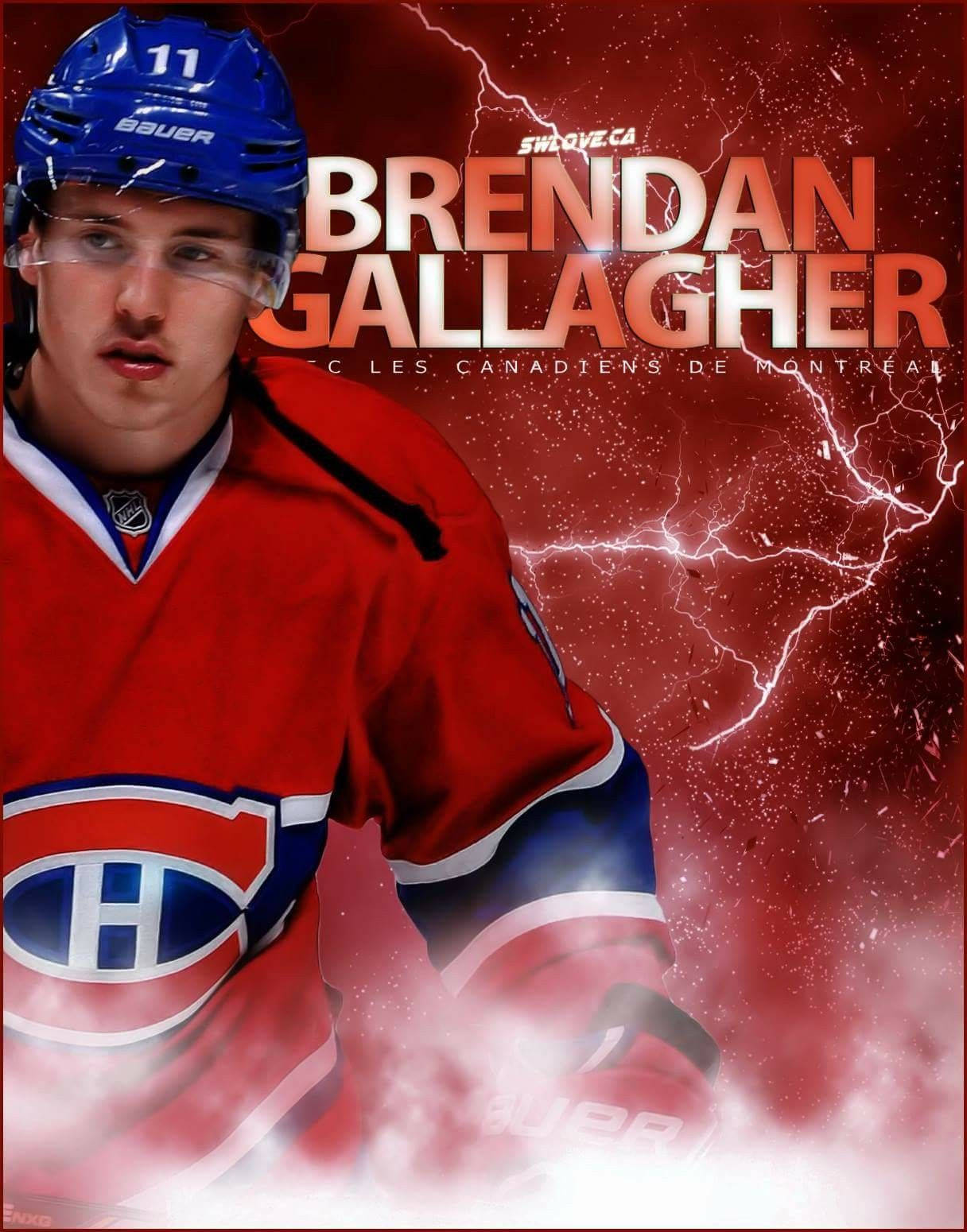 Brendan Gallagher Smoke And Lightning Wallpaper