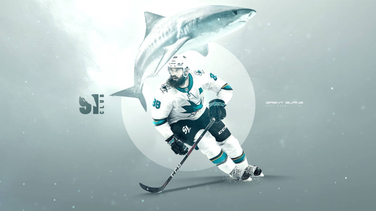 Brent Burns San Jose Sharks Fan Art Wallpaper