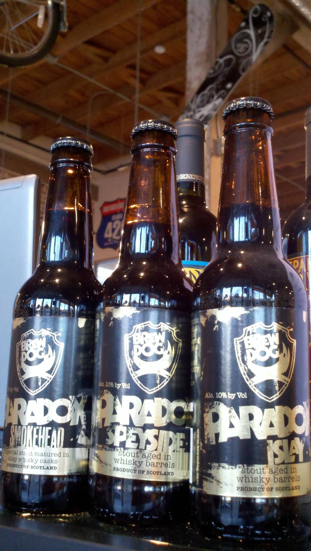 Brewdog Three Paradox Islay Bottles Wallpaper