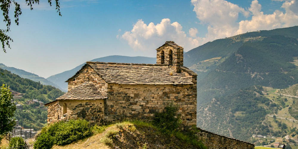 Brick House Andorra Mountain Wallpaper