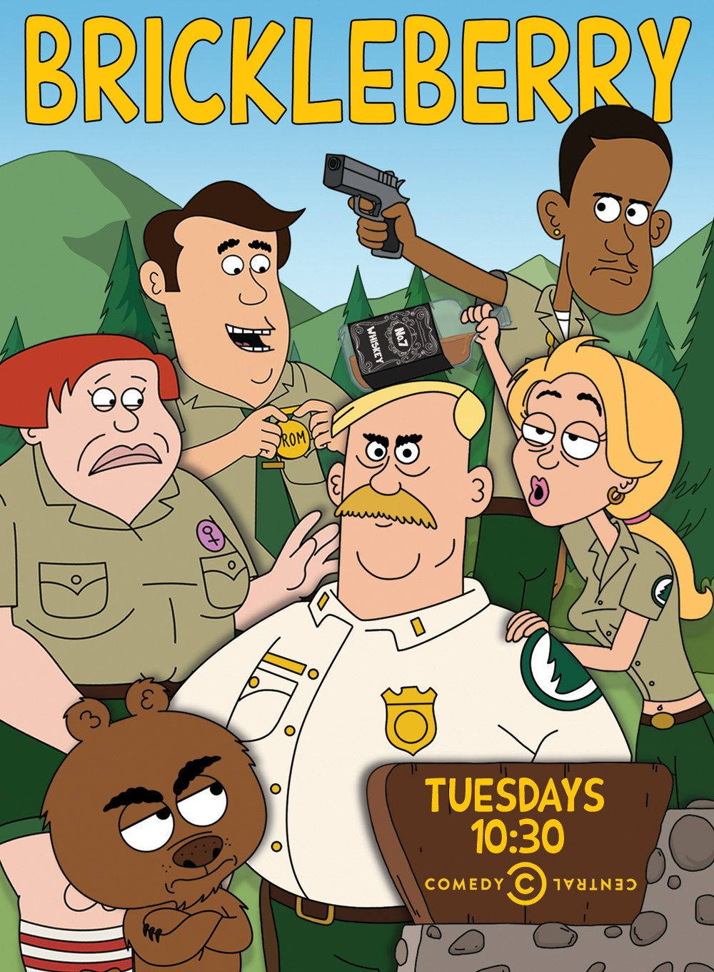 Brickleberry Schedule Poster Wallpaper